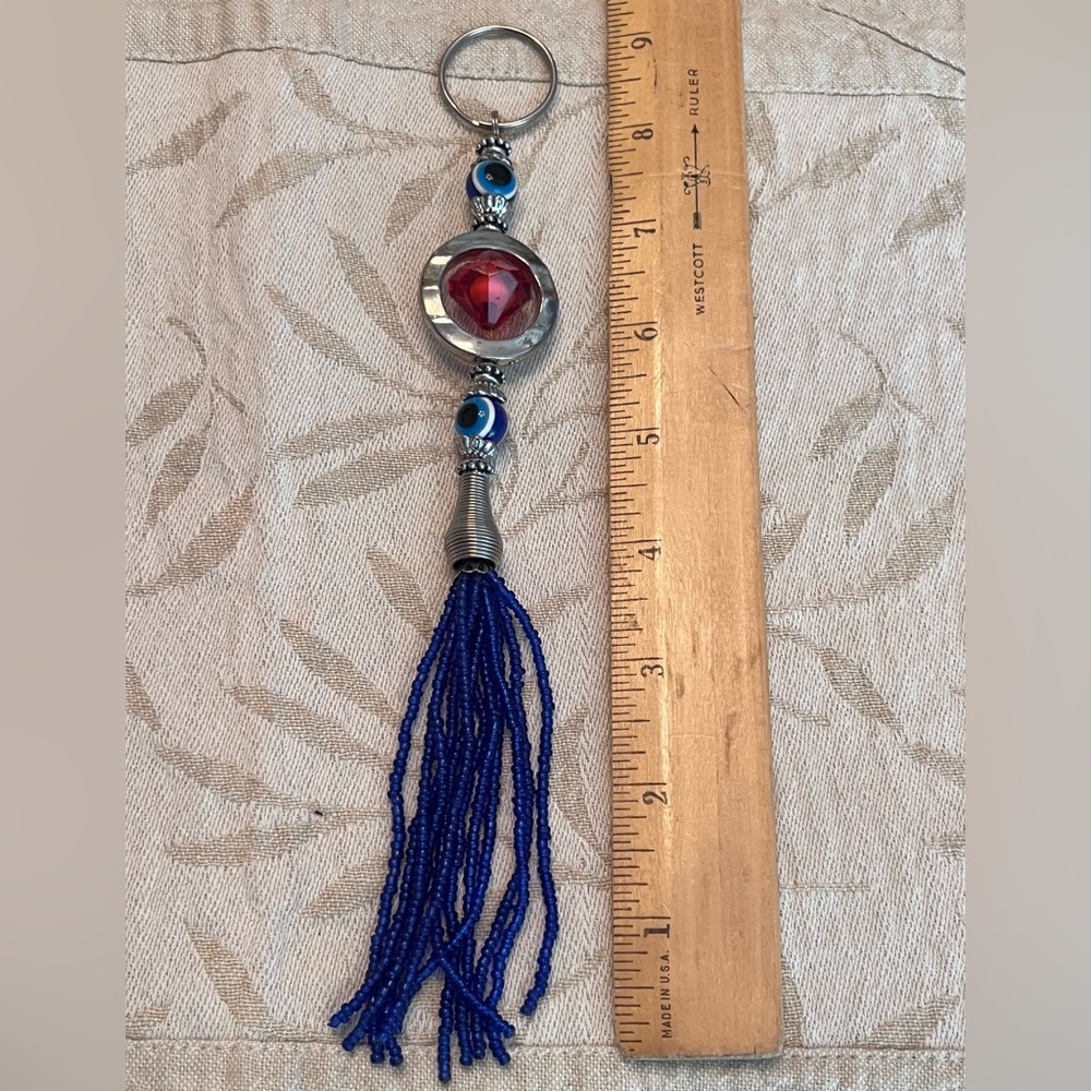 Eye of Protection Beaded Key Chain.